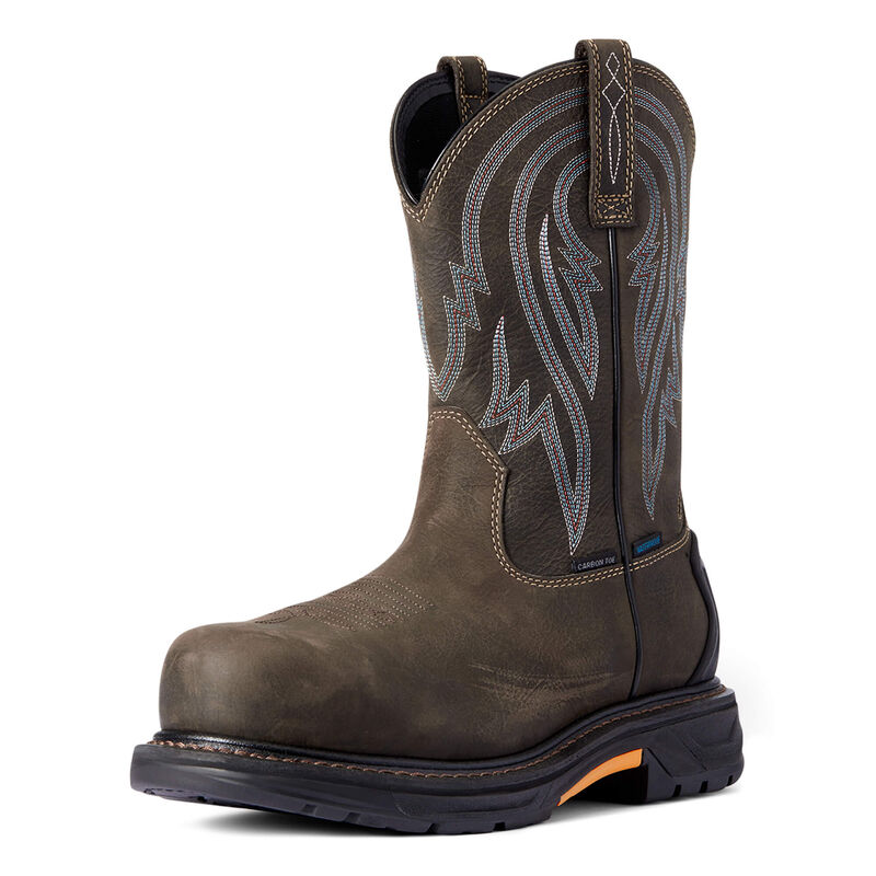 Botas De Trabajo Ariat Workhog Xt Tumbleweed Waterproof Carbon Toe Marrones Oscuro Hombre - Chile 21